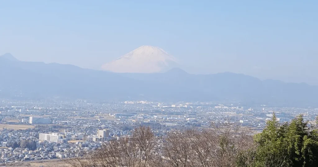 小田原の見晴台から見た景色