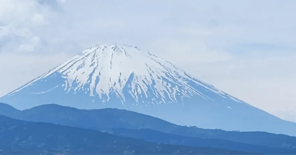 小田原市内から見える富士山